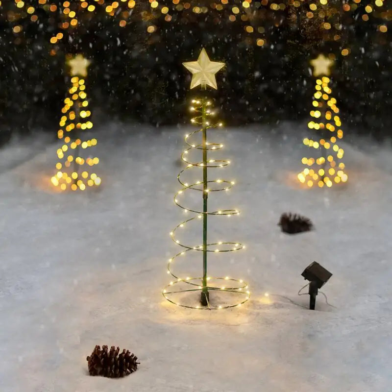 Solar LED Christmas Tree Sidewalk Lights