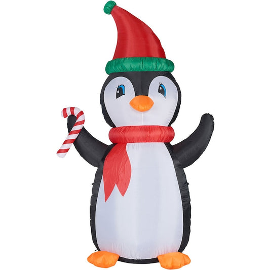 10-Ft Lighted Penguin Christmas Inflatable